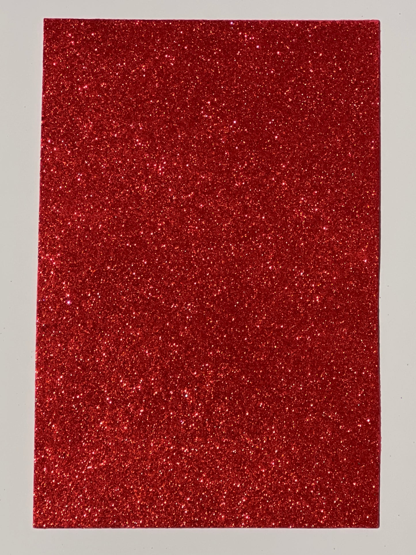 Craft Foam Glitter Red - Size Approx 30 x 20cm - Thickness Approx 1.5mm