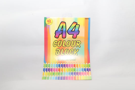 Colour Block A4 - 5 colours 40 sheets