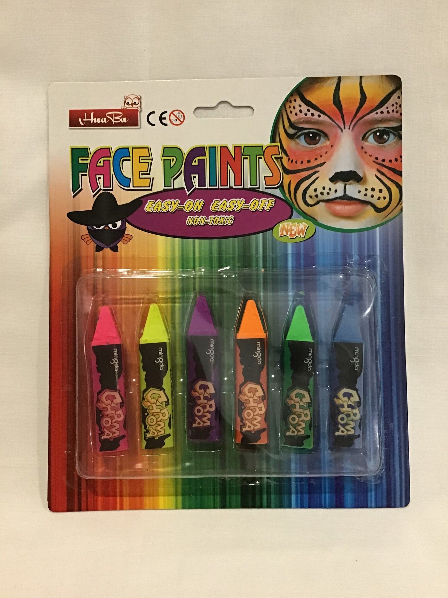 Face Paints - Non Toxic - 6 colours