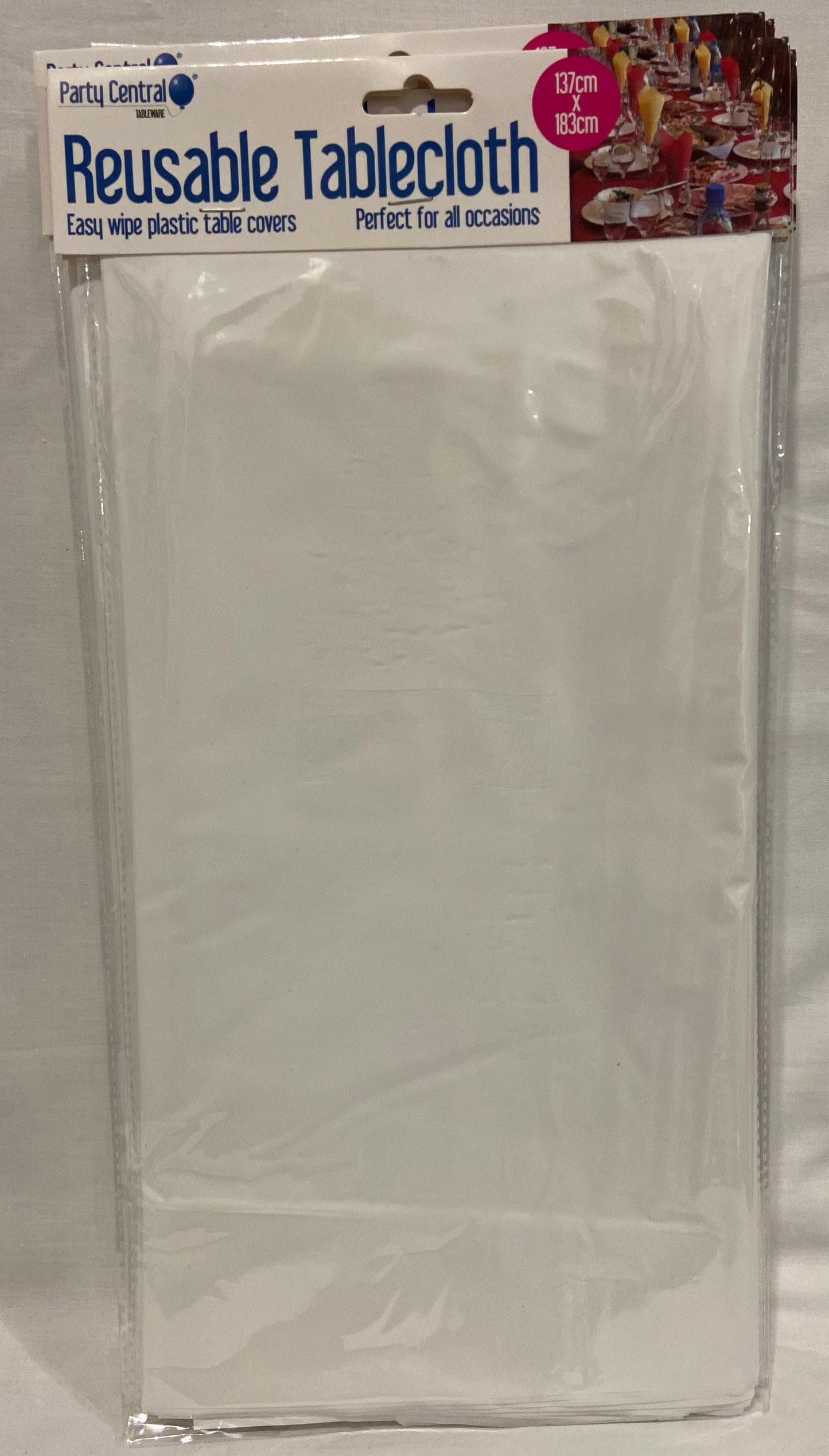 Reusable Tablecloth - White - 137 x 183cm