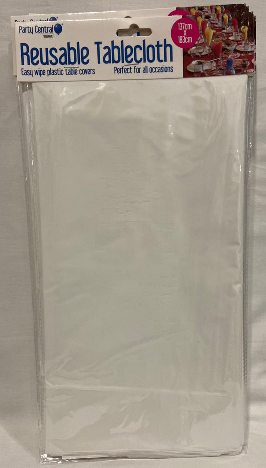 Reusable Tablecloth - White - 137 x 183cm