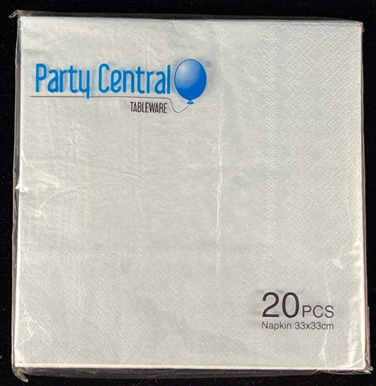 Napkins - Light Blue - 20 pc - 33cm x 33cm