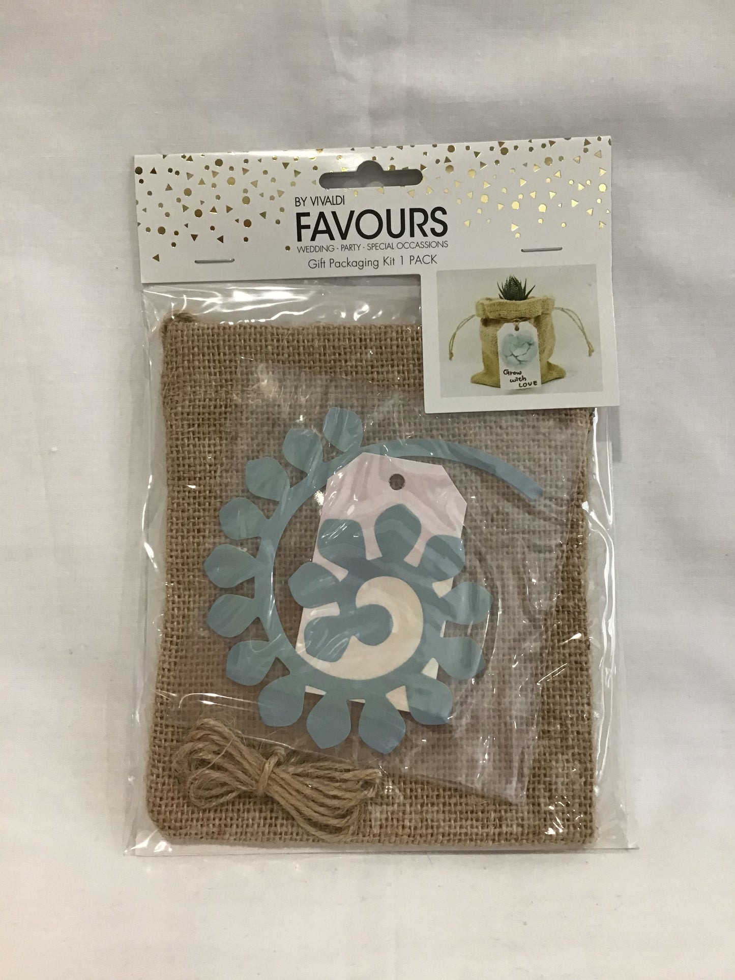Gift Packaging Kit - Hessian Gift Bag and String