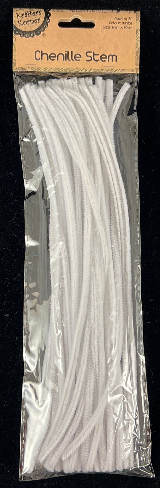 Pipe Cleaners - White - Pack of 50