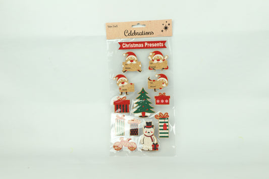 Christmas Celebrations Cork Stickers 13pk