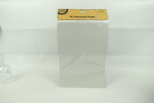 A4 Embossed Paper - Light Grey - Pack of 6