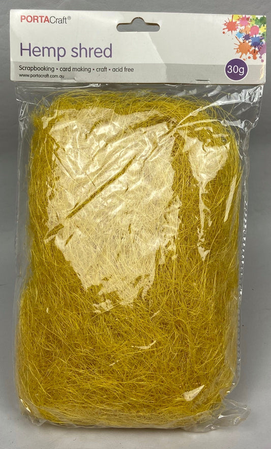 Hemp Shred - 30g - Yellow