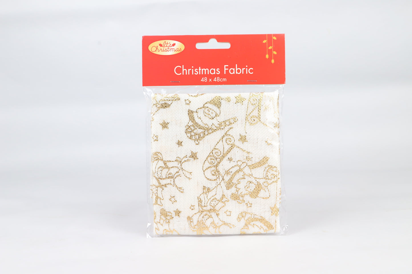 Christmas Fabric - Santa and Sleigh - 48cm x 48cm - One Piece