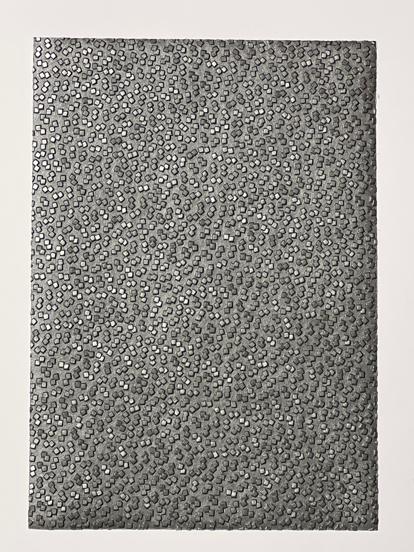 Specialty Paper 3 x Handmade A4 Dark Grey Peeble Embossed Paper