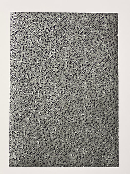 Specialty Paper 3 x Handmade A4 Dark Grey Peeble Embossed Paper