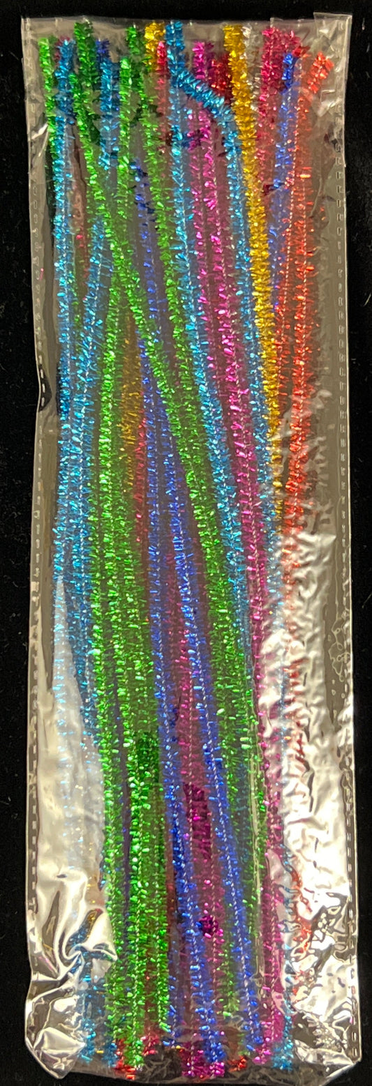 Metallic Pipe Cleaners - 8 Colour Mix - Pack of 40