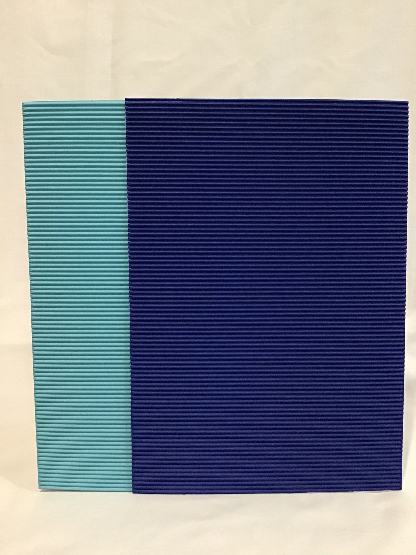 Corrugated A4 Card - Self Adhesive - Royal Blue/Light Blue - 2pk